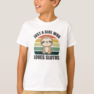 Camiseta Sólo un Chica que ama la cosecha de animales de la