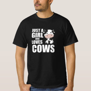 Camiseta Solo un Chica que ama la cría de vacas