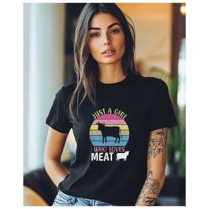 Camiseta Sólo un Chica que ama la dieta de carnívoro