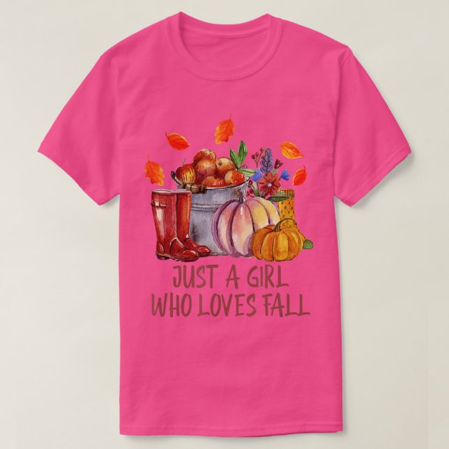 Camiseta Solo un Chica que ama la especia de calabaza de ot (Diseño del anverso)