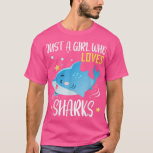 Camiseta Solo un Chica que ama la Fin del Tiburón Ballena