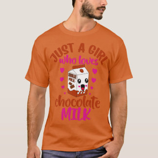 Camiseta Solo un chica que ama la leche de chocolate