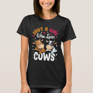 Camiseta Sólo un Chica que ama la leche para carniceros de 