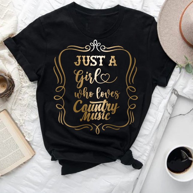 Camiseta Solo un Chica que ama la música country (Subido por el creador)