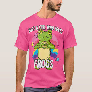 Camiseta Solo un Chica que ama la rana de rana