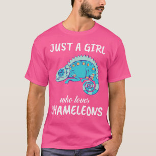 Camiseta Solo un Chica que ama la ropa de camaleón