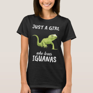 Camiseta Sólo Un Chica Que Ama La Ropa De Iguanas Ropa De R