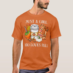 Camiseta Sólo un Chica que ama la taza de latte de picante 