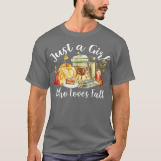 Camiseta Sólo un Chica que ama la taza de latte de picante