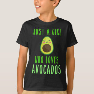 Camiseta Solo un Chica que ama la vida sana de los aguacate