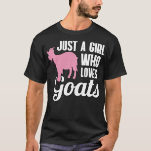 Camiseta Sólo Un Chica Que Ama Las Cabras Por Un Pullove De