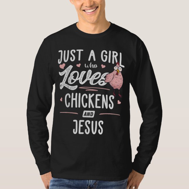 Camiseta Sólo Un Chica Que Ama Las Gallinas Y La Moda De Re (Anverso)