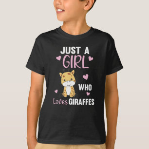 Camiseta Sólo un Chica que ama las jirafas - jirafa dulce