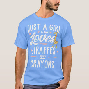 Camiseta Solo un Chica que ama las jirafas y el regalo de l