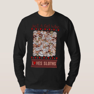 Camiseta Sólo Un Chica Que Ama Las Lemas Pink Seamless Patt