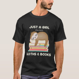 Camiseta Solo Un Chica Que Ama Las Lemas Y Libros Se Esparc