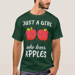 Camiseta Solo un Chica que ama las manzanas