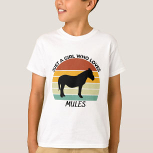 Camiseta Sólo un chica que ama las mulas