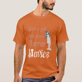Camiseta Solo un chica que ama las películas de terror niño