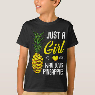 Camiseta Sólo un Chica que ama las piñas dulce tropical par