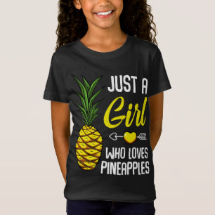 Camiseta Sólo un Chica que ama las piñas dulce tropical par