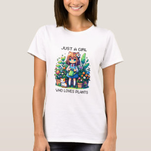 Camiseta Sólo un Chica que ama las plantas