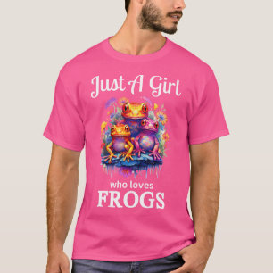 Camiseta Solo un Chica que ama las ranas