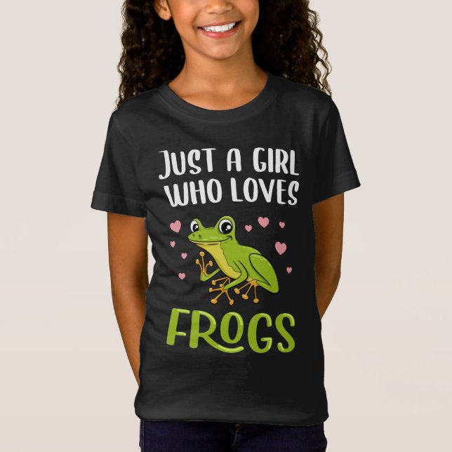 Camiseta Sólo un chica que ama las ranas (Anverso)
