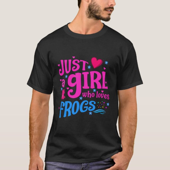 Camiseta Solo un Chica que ama las ranas (Anverso)