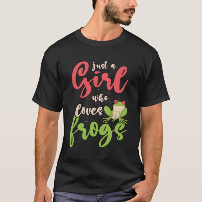 Camiseta Solo un Chica que ama las ranas (Anverso)