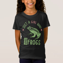 Camiseta Solo un chica que ama las ranas Ranas Ranas Ranas 