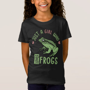 Camiseta Solo un chica que ama las ranas Ranas Ranas Ranas