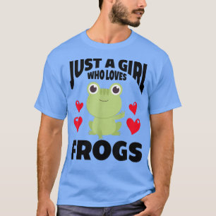 Camiseta Sólo un Chica que ama las ranasTraje de rana verde
