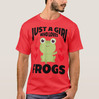Camiseta Sólo un Chica que ama las ranasTraje de rana verde