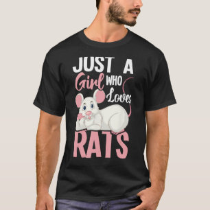 Camiseta Sólo un Chica que ama las ratas - Rat Whisperer Ro