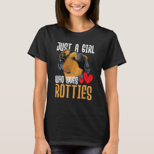 Camiseta Solo un Chica que ama las rocas - propio perro de 