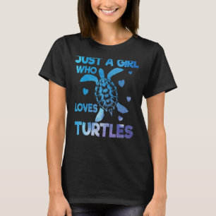 Camiseta Sólo Un Chica Que Ama Las Tortugas Galaxy Space Tu