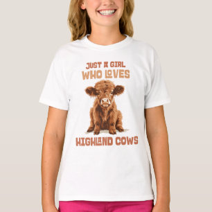 Camiseta Solo un chica que ama las vacas de Highland