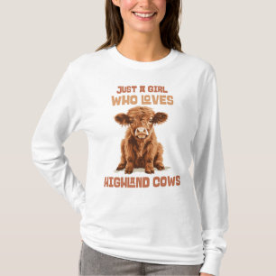 Camiseta Solo un chica que ama las vacas de Highland