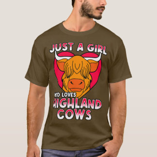 Camiseta Solo un Chica que ama las vacas de la región