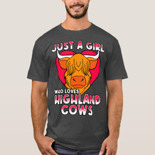 Camiseta Solo un Chica que ama las vacas de la región