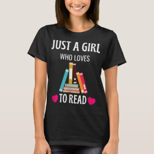 Camiseta Solo Un Chica Que Ama Leer El Lombargo De Un Libro