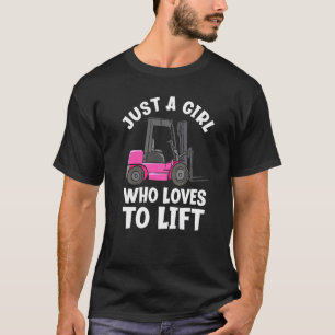 Camiseta Sólo Un Chica Que Ama Levantar La Caldera De Levan