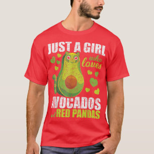 Camiseta Solo Un Chica Que Ama Los Aguacates Y El Zoológico