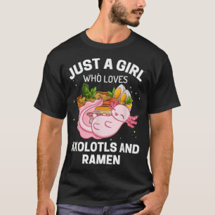 Camiseta Sólo un chica que ama los atolones y los niños ram