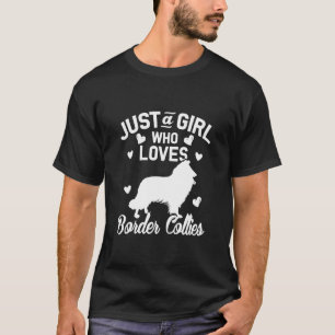 Camiseta Sólo un Chica que ama los bordes de los colores T-