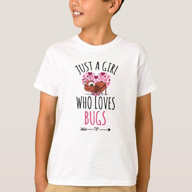 Camiseta Sólo un Chica que ama los bugs| Errores de colecci (Anverso)