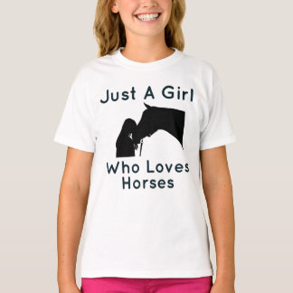 Camiseta Sólo un chica que ama los caballos