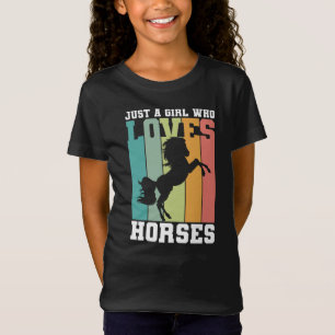 Camiseta Sólo un chica que ama los caballos   Chica de caba