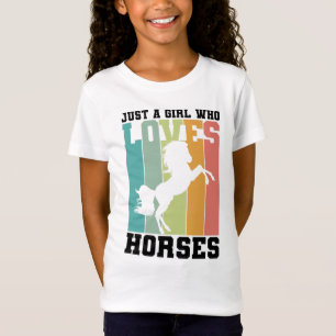 Camiseta Sólo un chica que ama los caballos   Chica de caba